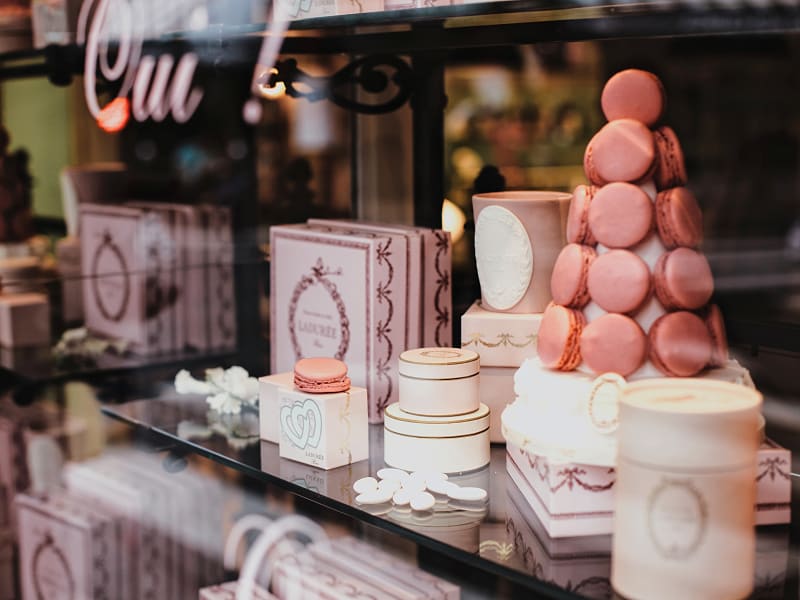 Pastry shop in Paris, France.