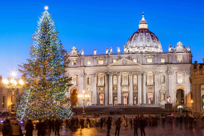 St. Peter's Square at Christmas, Vatican City