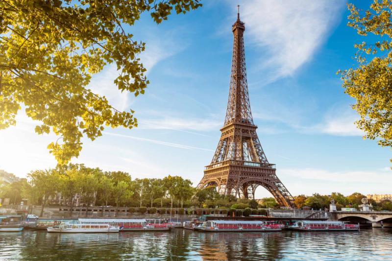 Eiffel tower, in Paris, France.