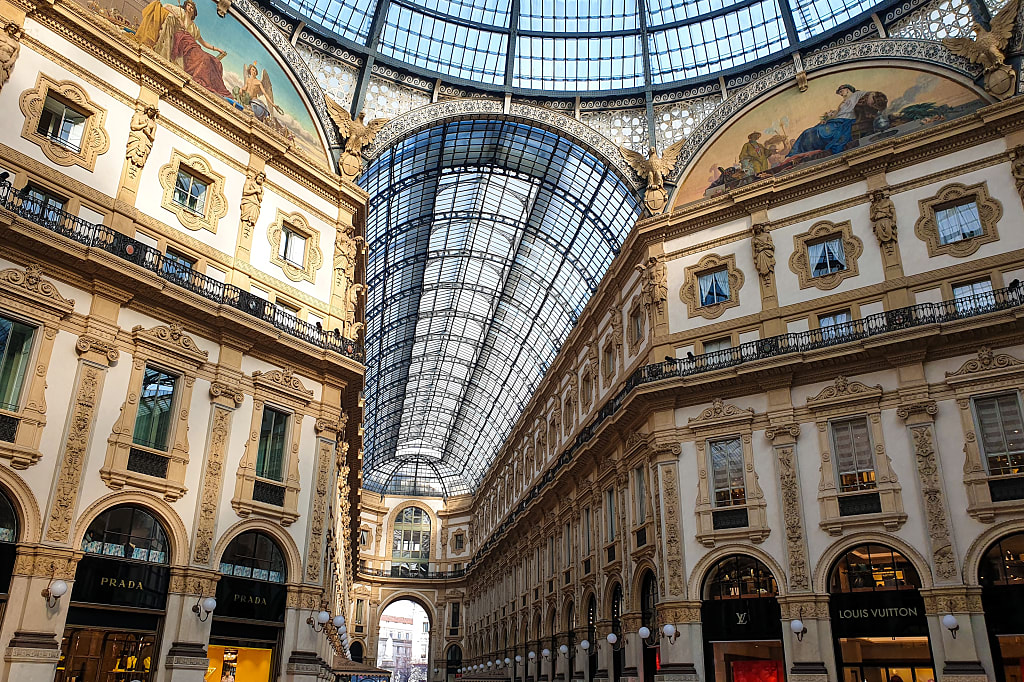 Galleria Vittoria Emanuele II in Milan, Italy Galleria Vittoria Emanuele II in Milan, Italy