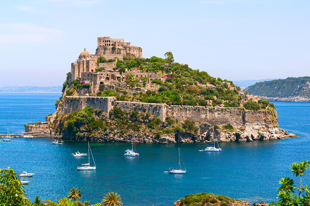 Aragon Castle on Ischia Island, Italy Aragon Castle on Ischia Island, Italy