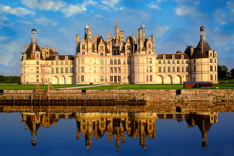 The Château de Chambord in Loire Valley.