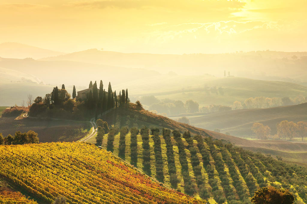 Val d'Orcia in Tuscany, Italy Val d'Orcia in Tuscany, Italy