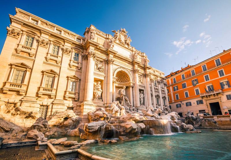 Trevi fountain in Rome, Italy Trevi fountain in Rome, Italy
