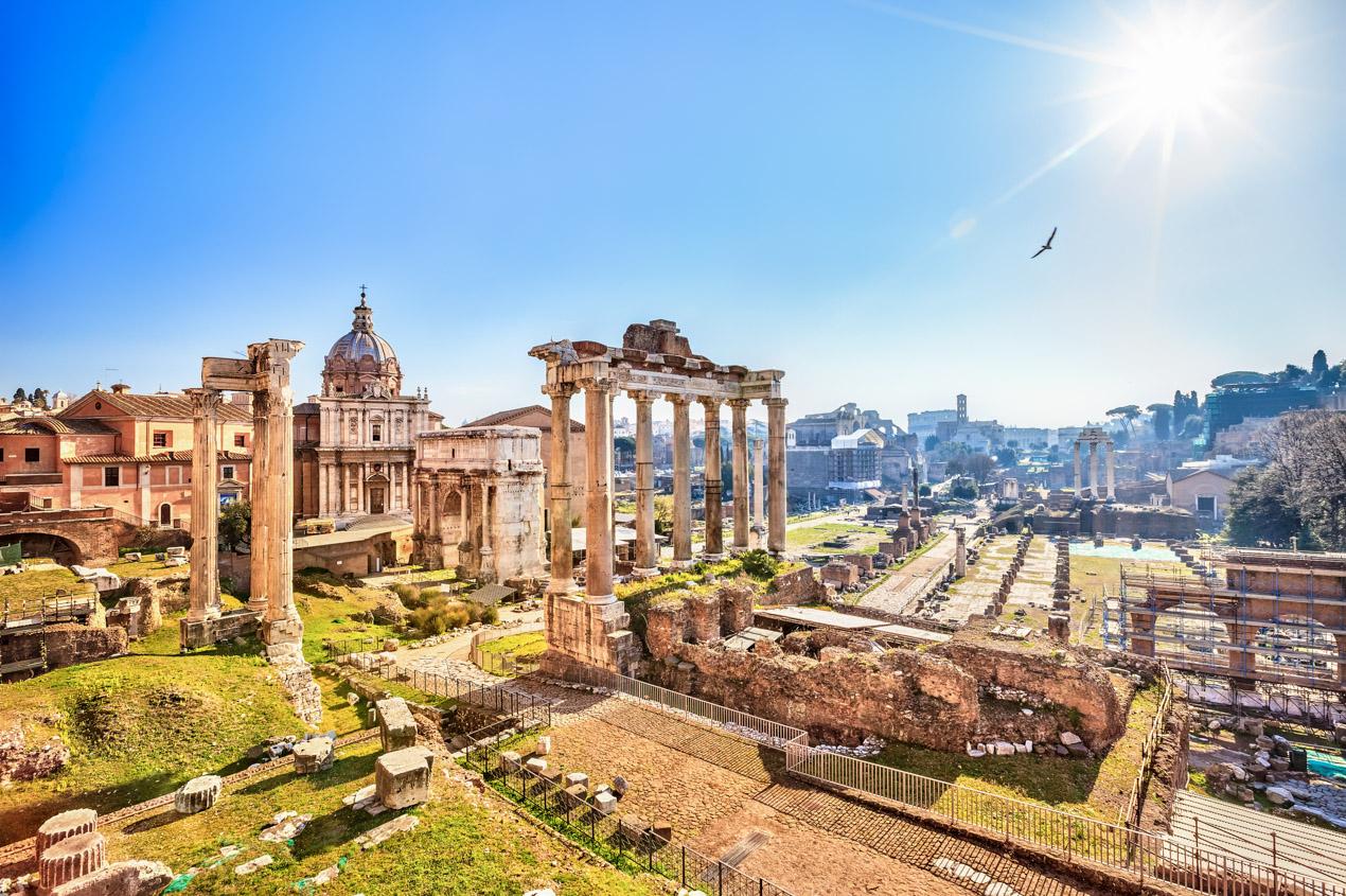 Rome, Italy The ruins of the Roman Forum, Rome, Italy.