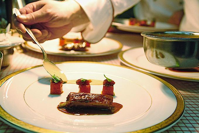 Main course at Restaurant Bareiss, Baiersbronn - rated three Michelin stars