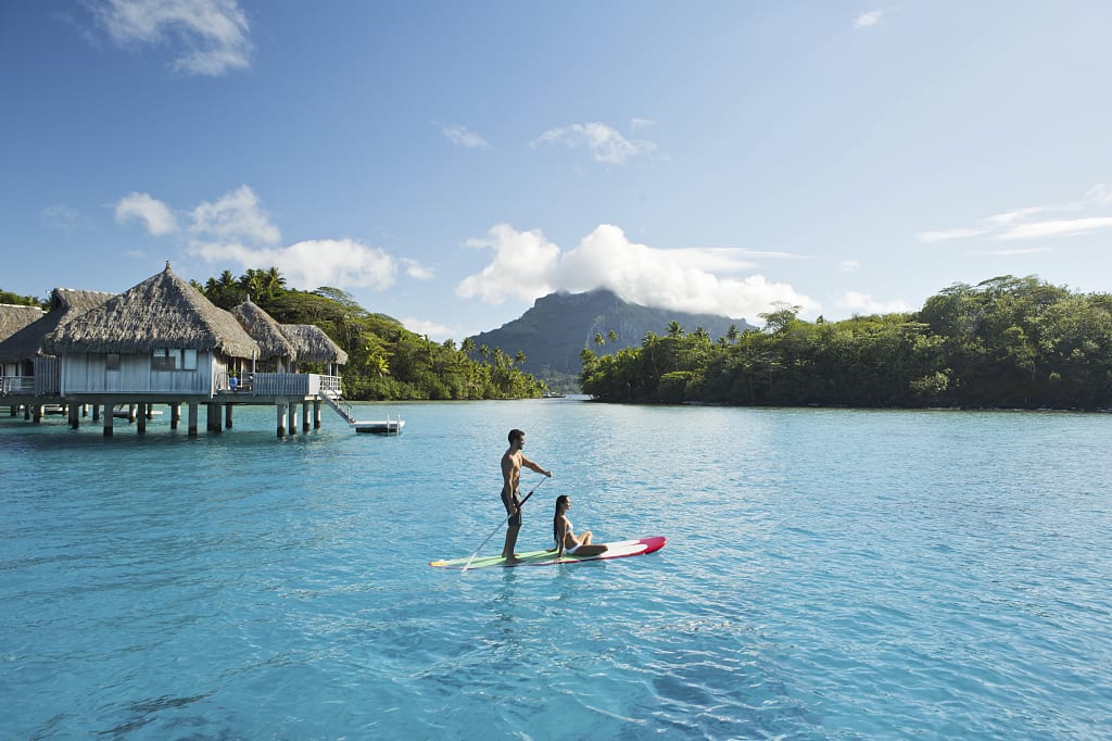 Standup paddle boarding in Bora Bora. Photo courtesy Tahiti Tourisme Standup paddle boarding in Bora Bora. Photo courtesy Tahiti Tourisme