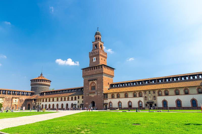 Sforza castle in Milan.