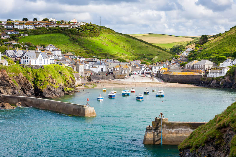 The fishing village of Port Isaac in Cornwall.