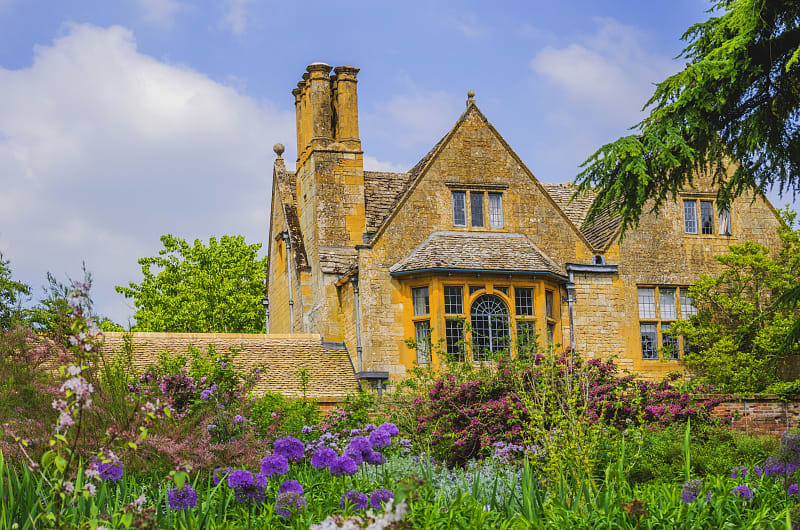 Hidcote manor and garrdens in Gloucestershire, England.