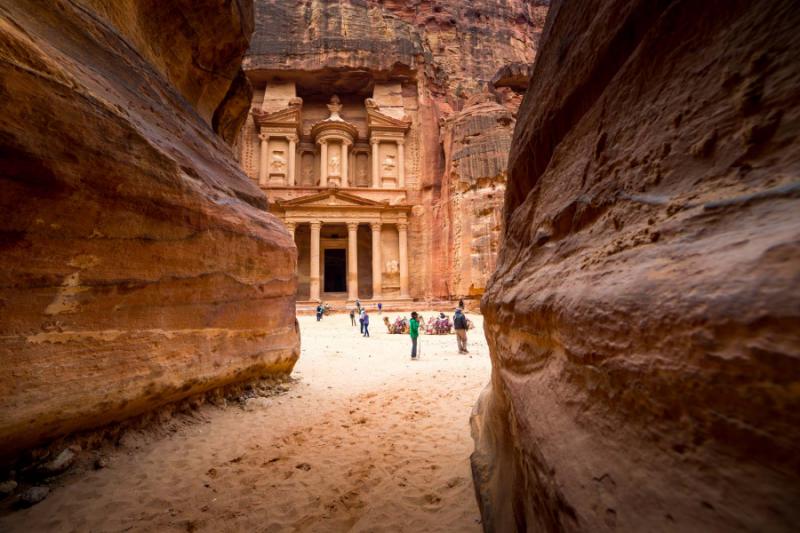 Al Khazneh - the treasury, ancient city of Petra, Jordan