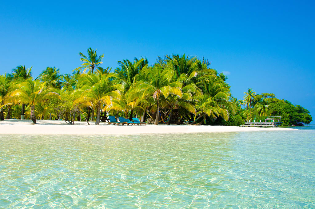 Tranquil beach in Belize Tranquil beach in Belize