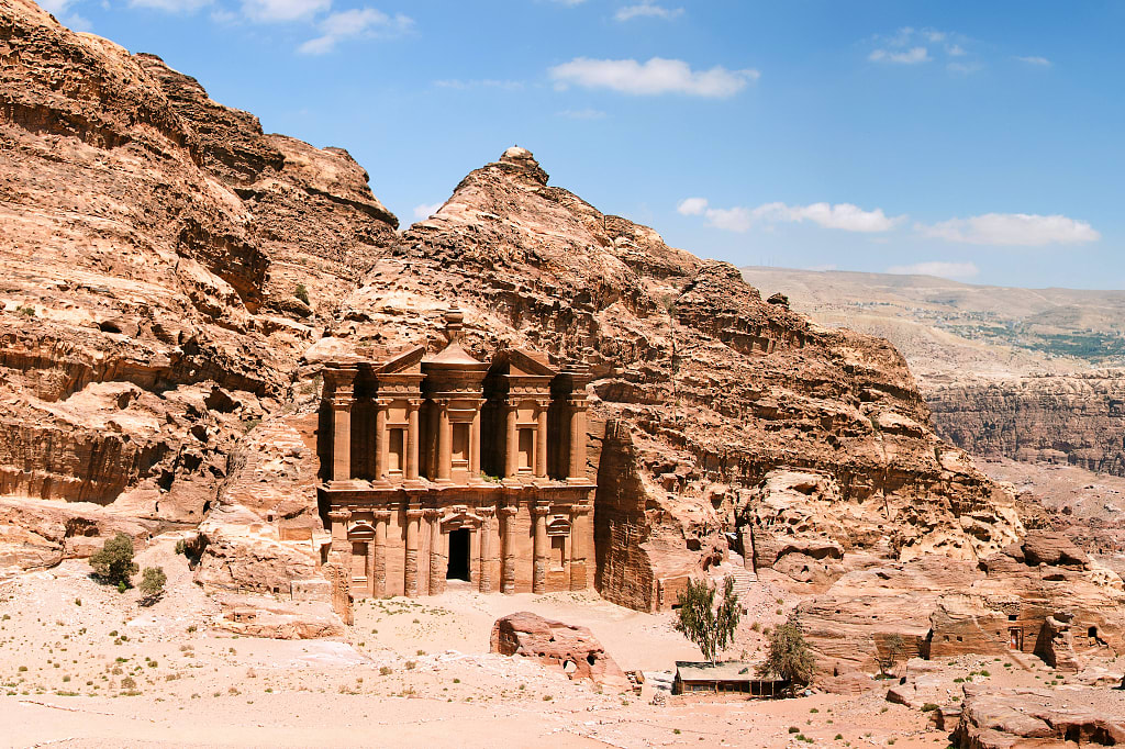 Ad-Deir (the Mondastery) in the ancient city of Petra, Jordan Ad-Deir (the Mondastery) in the ancient city of Petra, Jordan