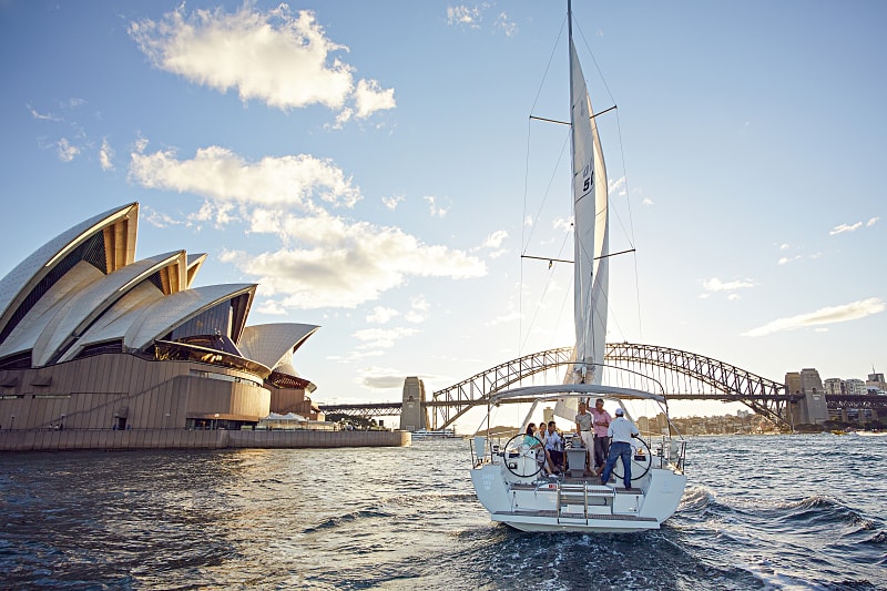 Sailing Sydney Harbour. Photo © Tourism Australia Sailing on Sydney Harbour, NSW, Australia. Photo © Tourism Australia